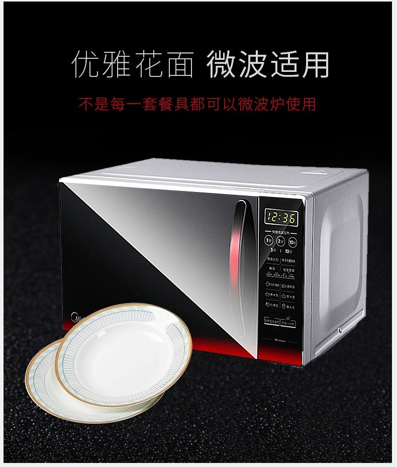 Fancy Food Luxury Table Dinner Plates Set Ceramic Kitchen Charger Plates Sets Dinnerware Full Dishes Vajillas Cookware Set