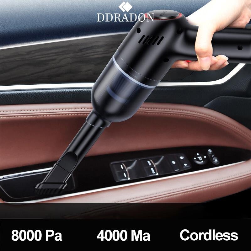 8000Pa Wireless Car Vacuum Cleaner Cordless Handheld Auto Vacuum Home & Car Dual Use Mini Vacuum Cleaner With Built-in Battrery 8000Pa Wireless Car Vacuum Cleaner Cordless Handheld Auto Vacuum Home & Car Dual Use Mini Vacuum Cleaner With Built-in Battrery