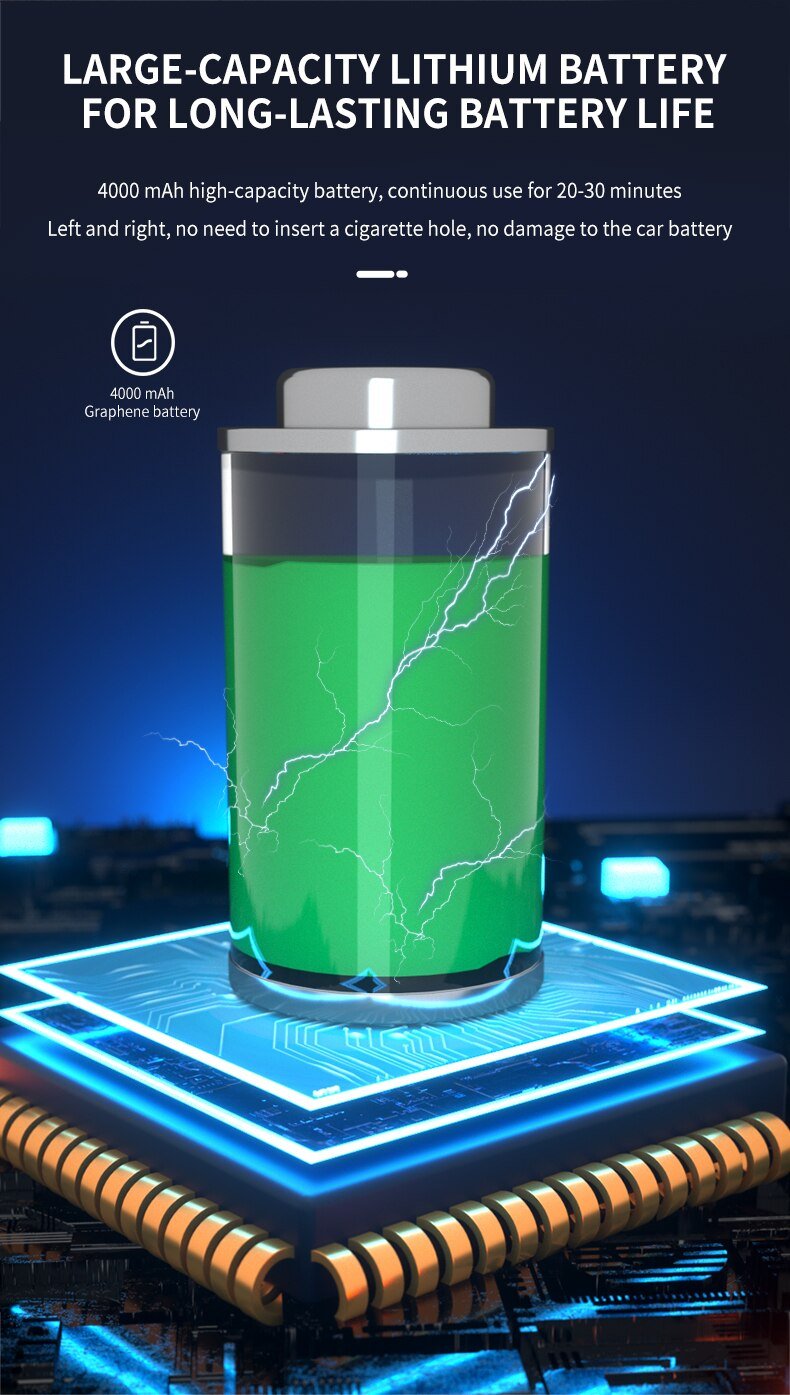 DDRADON 13000Pa Wireless Car Vacuum Cleaner Cordless Handheld Chargeable Auto Vacuum for Home & Car & Pet Mini Vacuum Cleaner