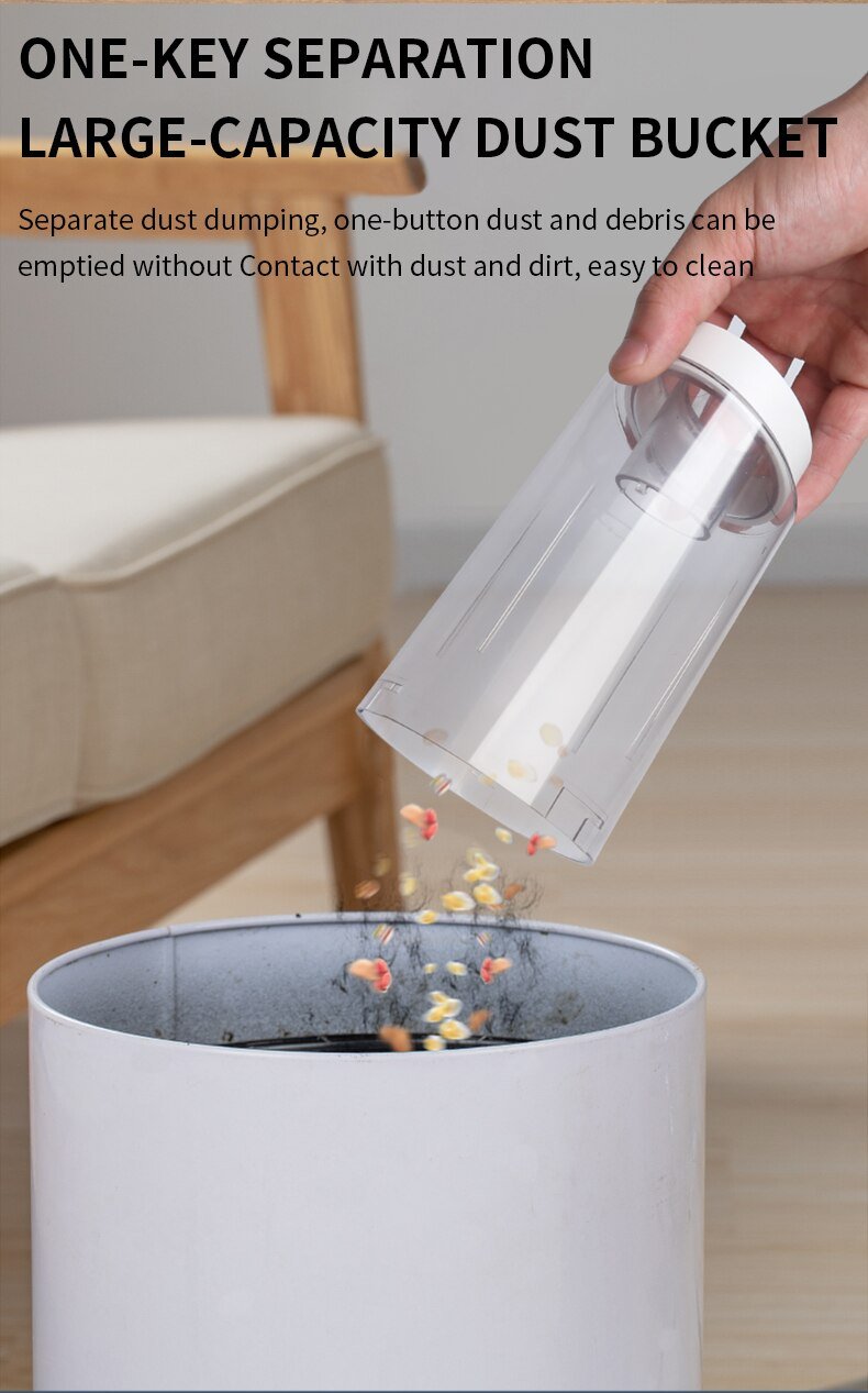 DDRADON 13000Pa Wireless Car Vacuum Cleaner Cordless Handheld Chargeable Auto Vacuum for Home & Car & Pet Mini Vacuum Cleaner