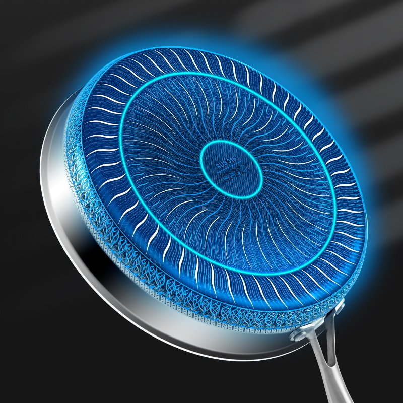 316 Stainless Steel Frying Pan High Quality Full Uniform Heating Honeycomb Pot Kitchen General Purpose Induction Non Stick Wok 316 Stainless Steel Frying Pan High Quality Full Uniform Heating Honeycomb Pot Kitchen General Purpose Induction Non Stick Wok