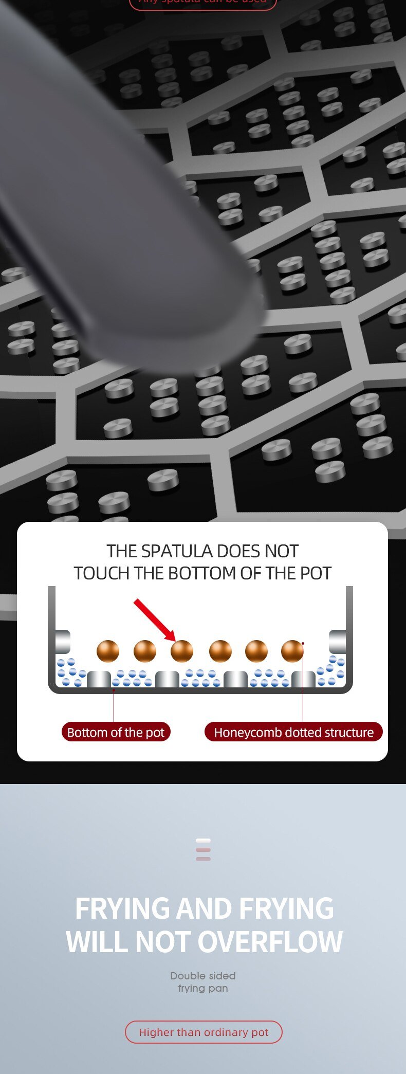 316 Stainless Steel Frying Pan High Quality Full Uniform Heating Honeycomb Pot Kitchen General Purpose Induction Non Stick Wok 316 Stainless Steel Frying Pan High Quality Full Uniform Heating Honeycomb Pot Kitchen General Purpose Induction Non Stick Wok