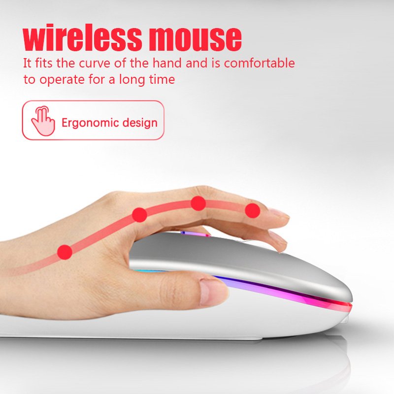 New Bluetooth Wireless Mouse with USB Rechargeable RGB Mouse for Computer Laptop PC Macbook Gaming Mouse Gamer 2.4GHz 1600DPI New Bluetooth Wireless Mouse with USB Rechargeable RGB Mouse for Computer Laptop PC Macbook Gaming Mouse Gamer 2.4GHz 1600DPI