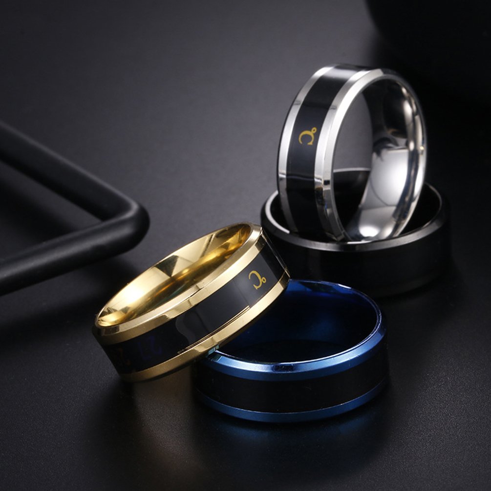 Fashion Smart Ring Multifunctional Temperature Couple Ring Titanium Steel Finger Jewelry Fingertip Temperature Sensor Rings New Fashion Smart Ring Multifunctional Temperature Couple Ring Titanium Steel Finger Jewelry Fingertip Temperature Sensor Rings New