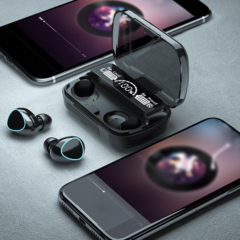 Wireless Earphones Bluetooth-compatible Headphone 9D TWS Stereo Sports Waterproof Earbuds Headsets With Microphone Charging Box Wireless Earphones Bluetooth-compatible Headphone 9D TWS Stereo Sports Waterproof Earbuds Headsets With Microphone Charging Box