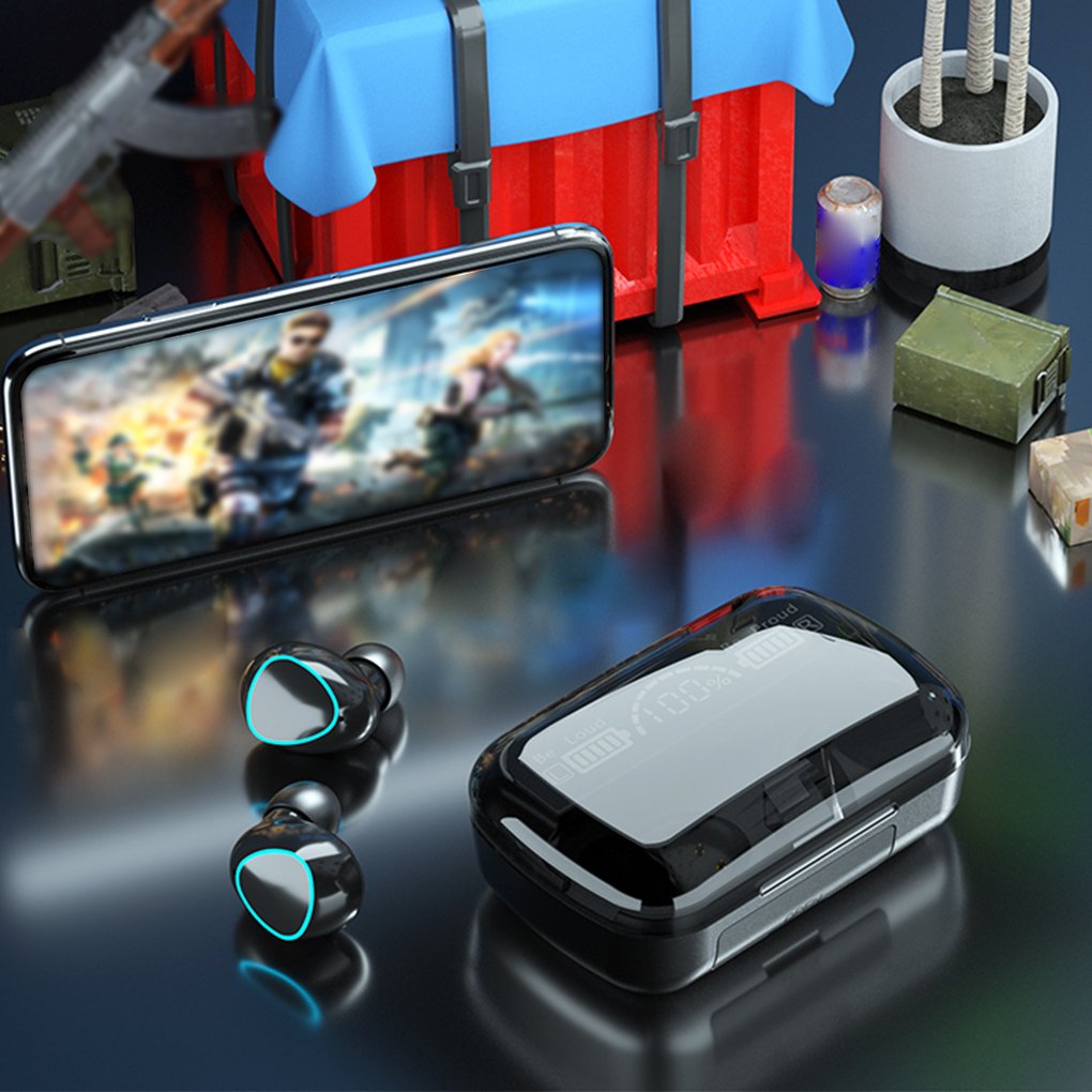 Wireless Earphones Bluetooth-compatible Headphone 9D TWS Stereo Sports Waterproof Earbuds Headsets With Microphone Charging Box Wireless Earphones Bluetooth-compatible Headphone 9D TWS Stereo Sports Waterproof Earbuds Headsets With Microphone Charging Box