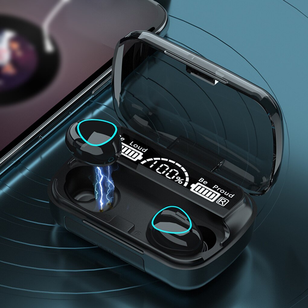 Wireless Earphones Bluetooth-compatible Headphone 9D TWS Stereo Sports Waterproof Earbuds Headsets With Microphone Charging Box Wireless Earphones Bluetooth-compatible Headphone 9D TWS Stereo Sports Waterproof Earbuds Headsets With Microphone Charging Box