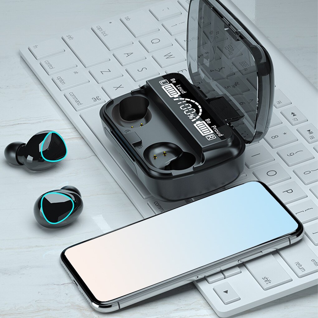 Wireless Earphones Bluetooth-compatible Headphone 9D TWS Stereo Sports Waterproof Earbuds Headsets With Microphone Charging Box Wireless Earphones Bluetooth-compatible Headphone 9D TWS Stereo Sports Waterproof Earbuds Headsets With Microphone Charging Box