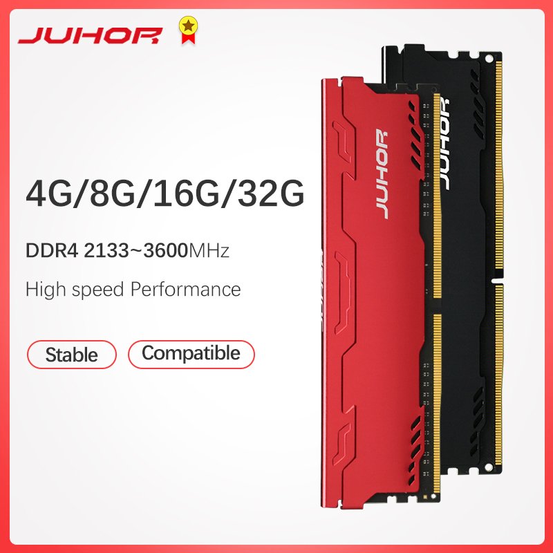 JUHOR Memoria Ram ddr4 16GB 4GB 8GB 32GB Desktop Memory Udimm 2133 2400 2666 3000 3200 3600 DDR3 4GB 8GB 1600 New Dimm Rams JUHOR Memoria Ram ddr4 16GB 4GB 8GB 32GB Desktop Memory Udimm 2133 2400 2666 3000 3200 3600 DDR3 4GB 8GB 1600 New Dimm Rams