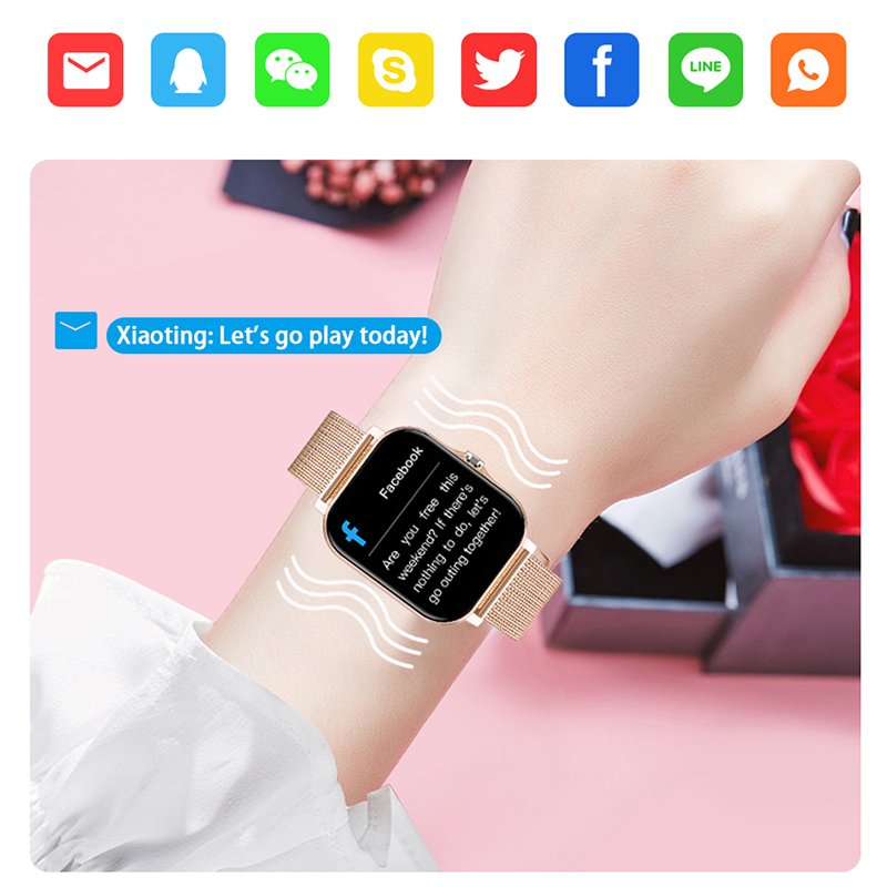 For Xiaomi Samsung Android Phone Reloj Inteligente Mujer Custom Dial Smart watch Women Bluetooth Call 2021 Smart Watch Men +Box For Xiaomi Samsung Android Phone Reloj Inteligente Mujer Custom Dial Smart watch Women Bluetooth Call 2021 Smart Watch Men +Box