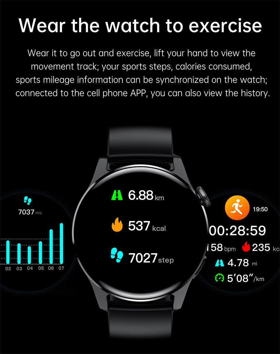 2022 New For HUAWEI Smart Watch Men Waterproof Sport Fitness Tracker Multifunction Bluetooth Call Smartwatch Man For Android IOS 2022 New For HUAWEI Smart Watch Men Waterproof Sport Fitness Tracker Multifunction Bluetooth Call Smartwatch Man For Android IOS