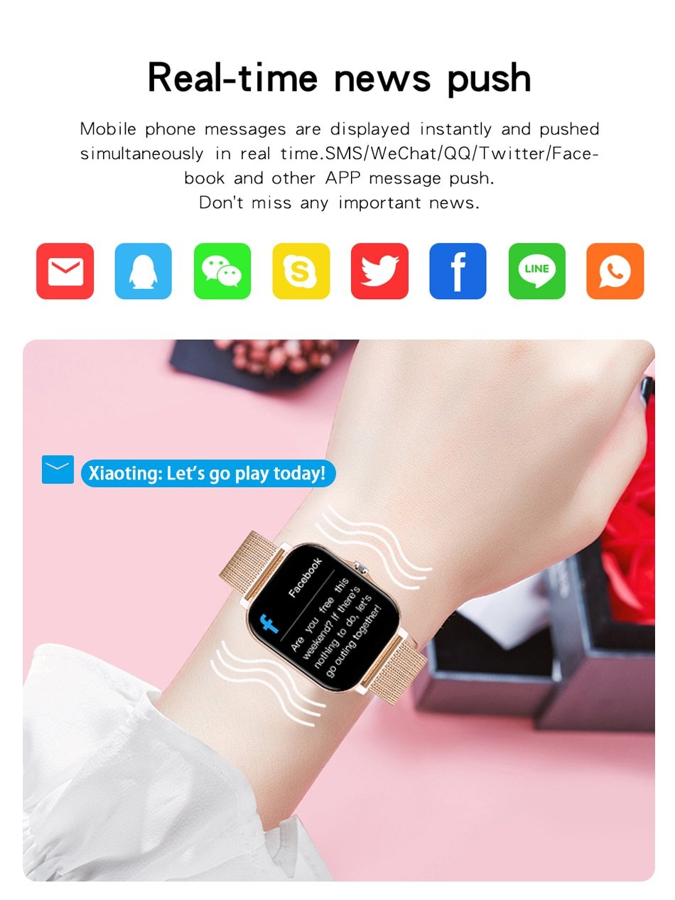 2022 New Women Smart Watch Men 1.69" Color Screen Full Touch Fitness Tracker Bluetooth Call Smart Clock Ladies Smartwatch Women 2022 New Women Smart Watch Men 1.69" Color Screen Full Touch Fitness Tracker Bluetooth Call Smart Clock Ladies Smartwatch Women