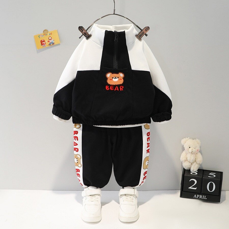 Children's clothing baby long sleeve two piece set 1-4 year old girl spring and autumn new cartoon leisure sports suit