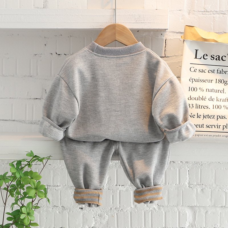 Children's clothing baby long sleeve two piece set 1-4 year old girl spring and autumn new cartoon leisure sports suit