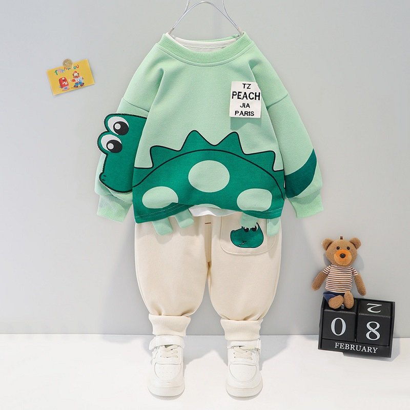 Children’s clothing baby long sleeve two piece set 1-4 year old girl spring and autumn new cartoon leisure sports suit Children's clothing baby long sleeve two piece set 1-4 year old girl spring and autumn new cartoon leisure sports suit