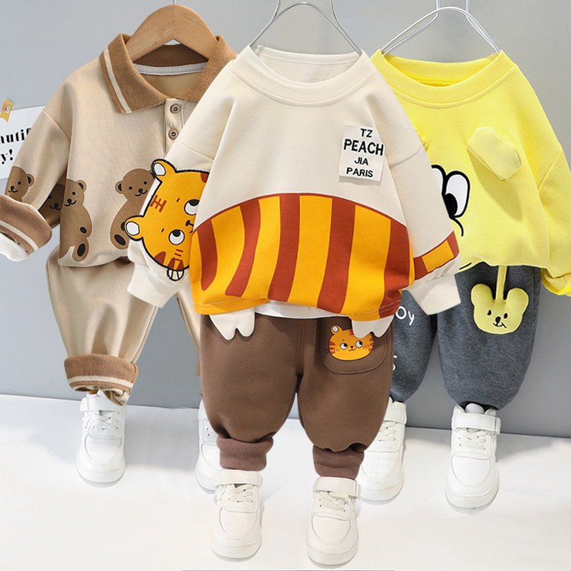Children’s clothing baby long sleeve two piece set 1-4 year old girl spring and autumn new cartoon leisure sports suit Children's clothing baby long sleeve two piece set 1-4 year old girl spring and autumn new cartoon leisure sports suit