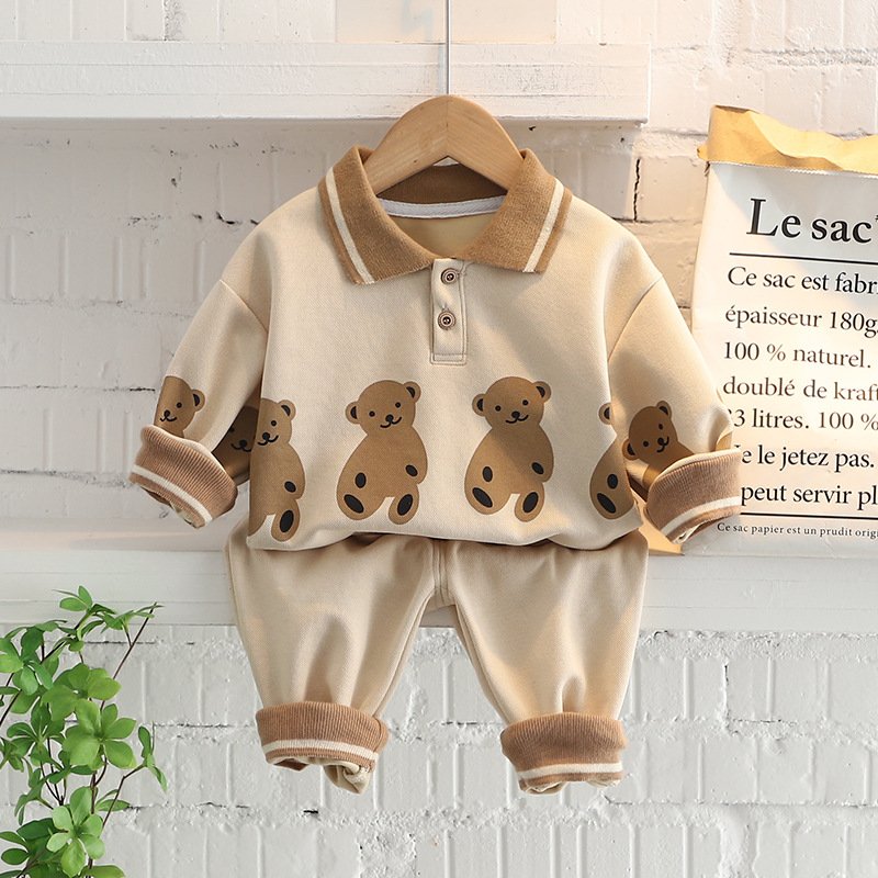 Children’s clothing baby long sleeve two piece set 1-4 year old girl spring and autumn new cartoon leisure sports suit Children's clothing baby long sleeve two piece set 1-4 year old girl spring and autumn new cartoon leisure sports suit