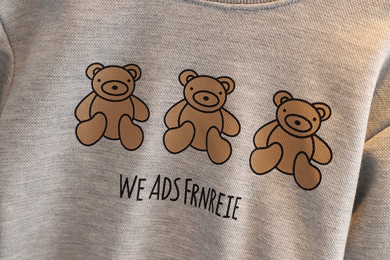 Children's clothing baby long sleeve two piece set 1-4 year old girl spring and autumn new cartoon leisure sports suit