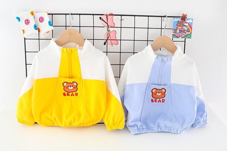 Children's clothing baby long sleeve two piece set 1-4 year old girl spring and autumn new cartoon leisure sports suit
