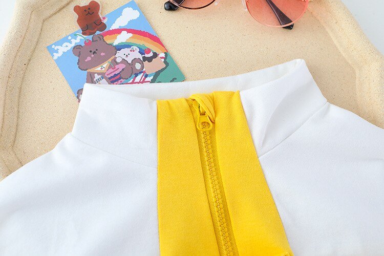 Children's clothing baby long sleeve two piece set 1-4 year old girl spring and autumn new cartoon leisure sports suit