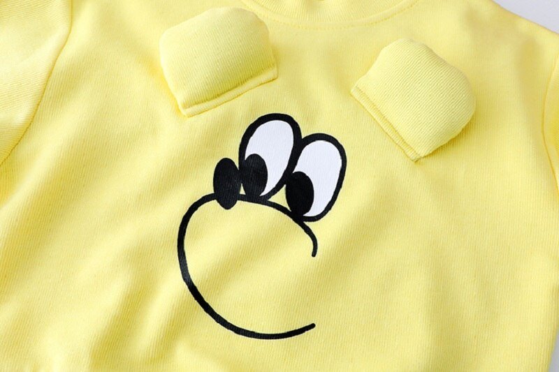 Children's clothing baby long sleeve two piece set 1-4 year old girl spring and autumn new cartoon leisure sports suit