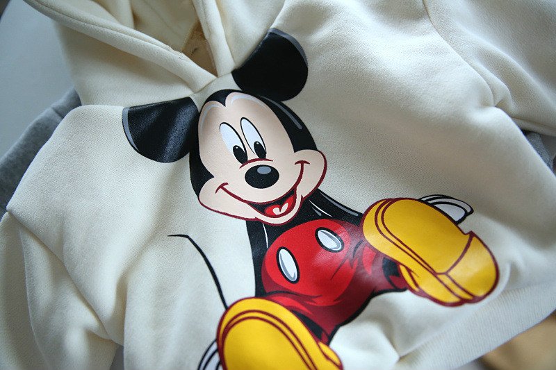 2022 Children's Hooded Sweater Autumn and Winter Plus Velvet Boys and Girls Cartoon Mickey Warm Jacket Tops Baby Bottoming Shirt 2022 Children's Hooded Sweater Autumn and Winter Plus Velvet Boys and Girls Cartoon Mickey Warm Jacket Tops Baby Bottoming Shirt