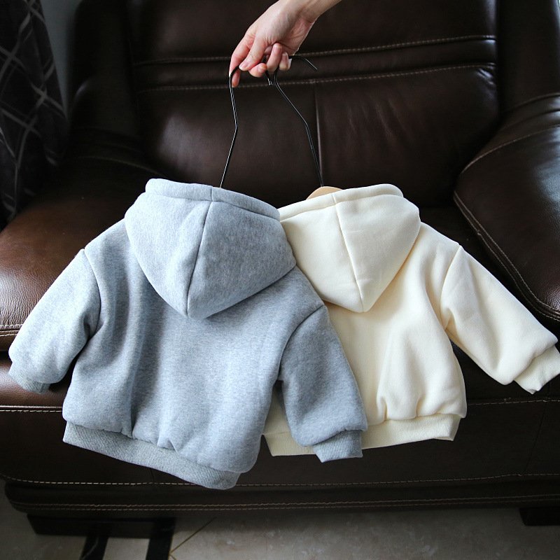 2022 Children's Hooded Sweater Autumn and Winter Plus Velvet Boys and Girls Cartoon Mickey Warm Jacket Tops Baby Bottoming Shirt 2022 Children's Hooded Sweater Autumn and Winter Plus Velvet Boys and Girls Cartoon Mickey Warm Jacket Tops Baby Bottoming Shirt