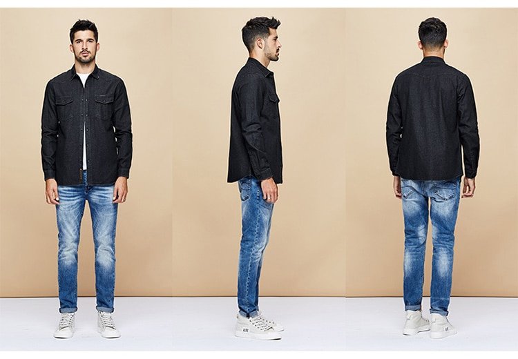Men's Cotton Denim Shirt Men's Cotton Denim Shirt