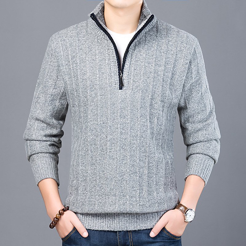 Men's Winter Turtleneck Sweater with Zipper Men's Winter Turtleneck Sweater with Zipper