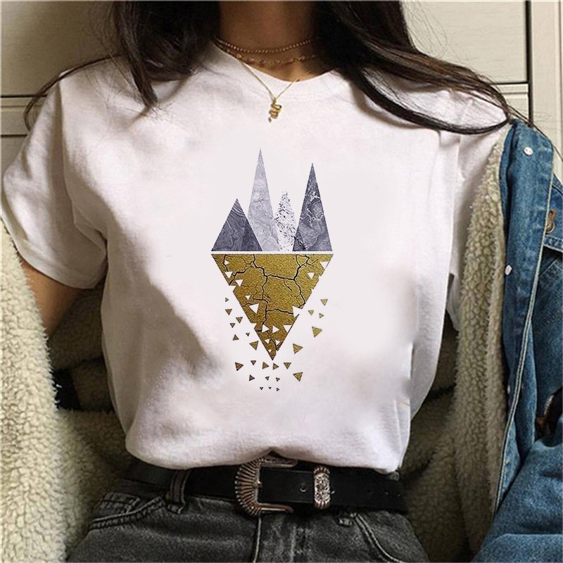 Women's Geometry Printed T-Shirt Women's Geometry Printed T-Shirt