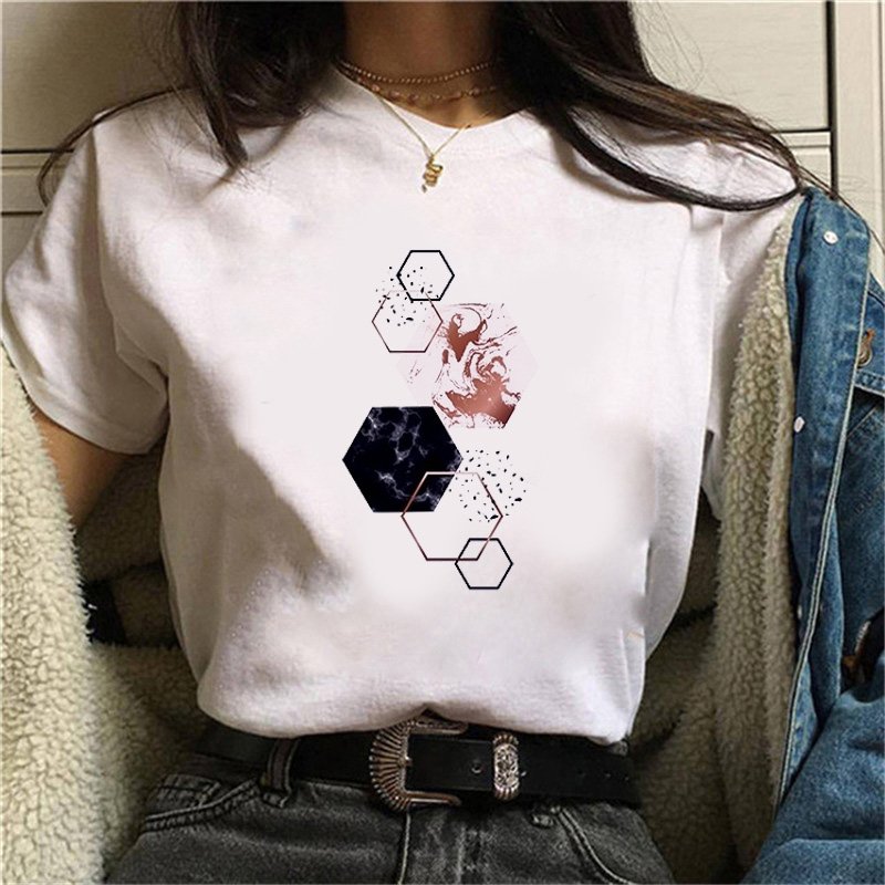 Women's Geometry Printed T-Shirt