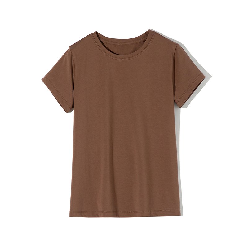 Elastic Plain Cotton T-Shirt for Women Elastic Plain Cotton T-Shirt for Women