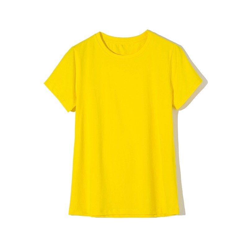 Elastic Plain Cotton T-Shirt for Women Elastic Plain Cotton T-Shirt for Women