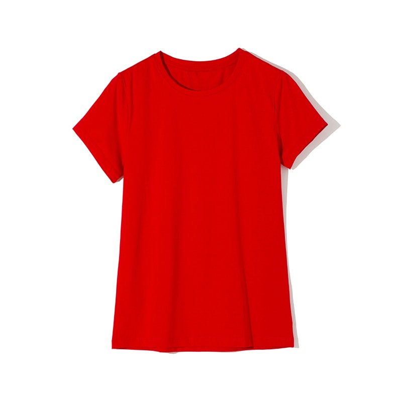 Elastic Plain Cotton T-Shirt for Women Elastic Plain Cotton T-Shirt for Women