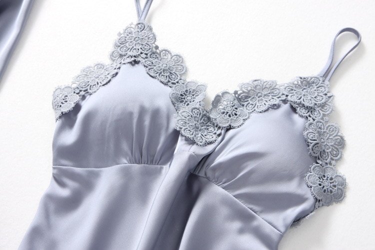 Women's Lace Nightwear Set, 2 Psc Women's Lace Nightwear Set, 2 Psc