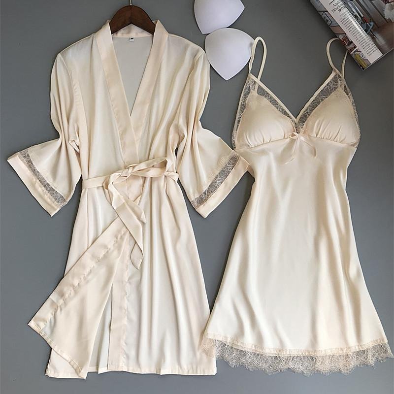 Women's Lace Nightwear Set, 2 Psc Women's Lace Nightwear Set, 2 Psc