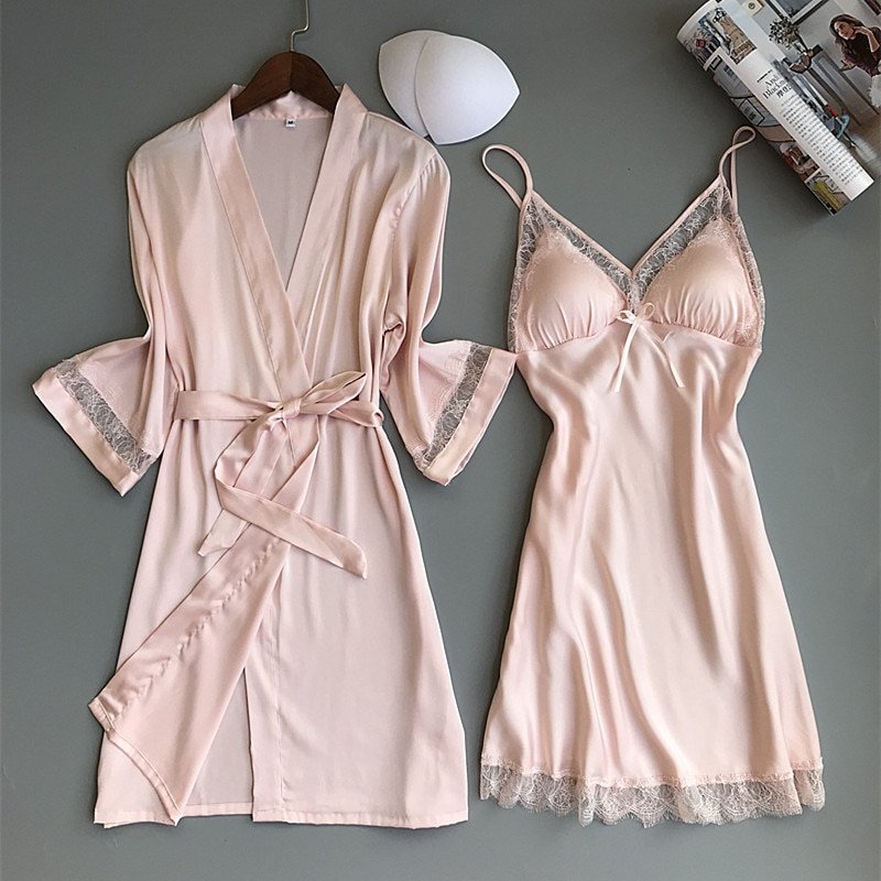 Women's Lace Nightwear Set, 2 Psc Women's Lace Nightwear Set, 2 Psc