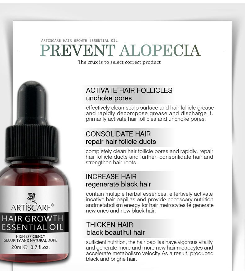 Ginger Hair Growth Essence Oils Products Anti Hair Loss Treatement Fast Growing Germinal Serum Prevent Scalp Damaged Men Women