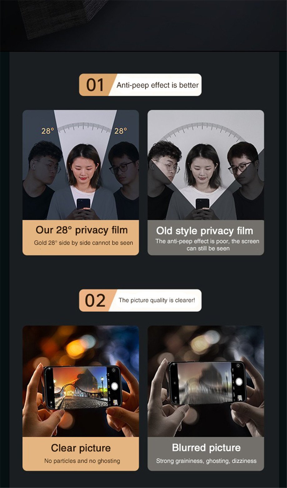 Full Cover Anti-Spy Screen Protector For iPhone 11 12 13 PRO MAX Privacy Glass For iPhone SE 3 7 8 Plus XS Max XR Tempered Glass Full Cover Anti-Spy Screen Protector For iPhone 11 12 13 PRO MAX Privacy Glass For iPhone SE 3 7 8 Plus XS Max XR Tempered Glass