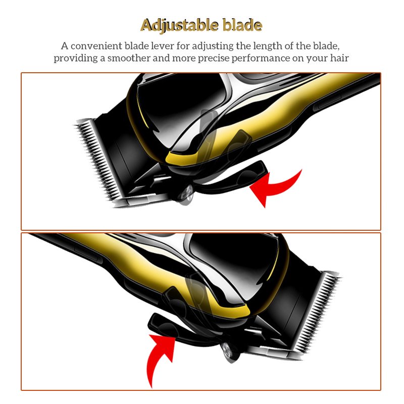 WEASTI Professional Barber Hair Clipper Rechargeable Electric T-Outliner Finish Cutting Machine Beard Trimmer Shaver Cordless WEASTI Professional Barber Hair Clipper Rechargeable Electric T-Outliner Finish Cutting Machine Beard Trimmer Shaver Cordless