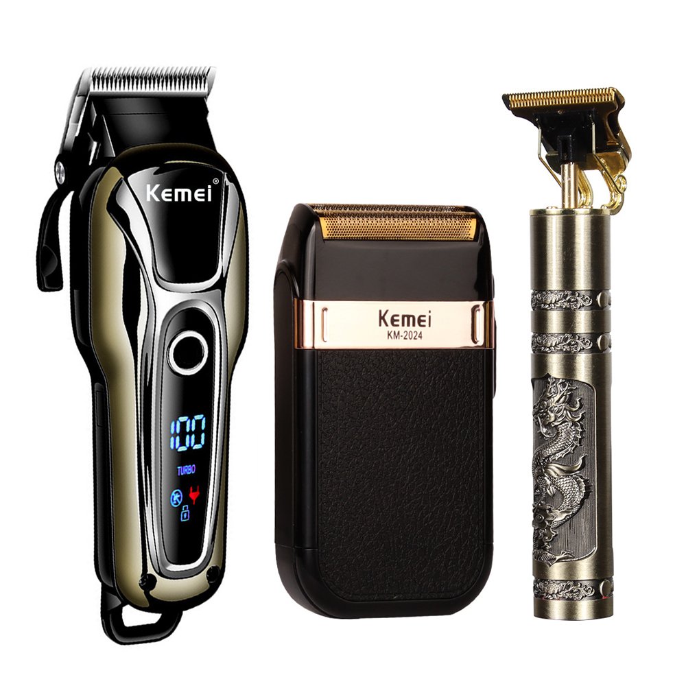 WEASTI Professional Barber Hair Clipper Rechargeable Electric T-Outliner Finish Cutting Machine Beard Trimmer Shaver Cordless WEASTI Professional Barber Hair Clipper Rechargeable Electric T-Outliner Finish Cutting Machine Beard Trimmer Shaver Cordless