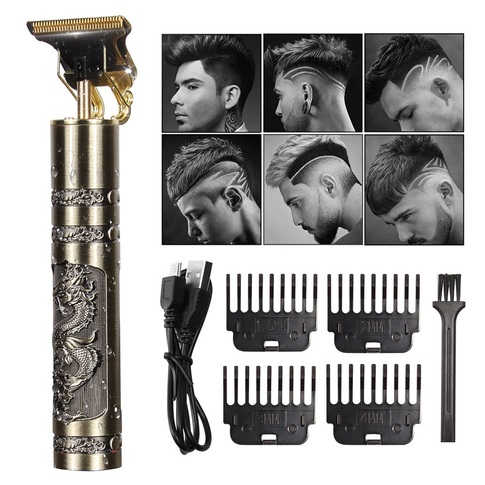 WEASTI Professional Barber Hair Clipper Rechargeable Electric T-Outliner Finish Cutting Machine Beard Trimmer Shaver Cordless WEASTI Professional Barber Hair Clipper Rechargeable Electric T-Outliner Finish Cutting Machine Beard Trimmer Shaver Cordless