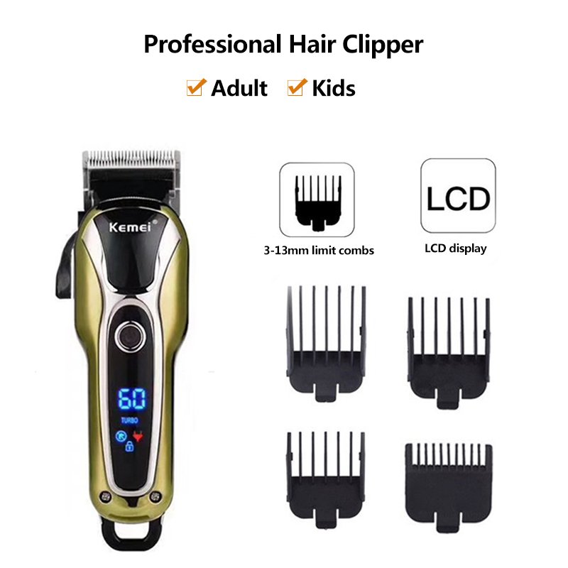 WEASTI Professional Barber Hair Clipper Rechargeable Electric T-Outliner Finish Cutting Machine Beard Trimmer Shaver Cordless WEASTI Professional Barber Hair Clipper Rechargeable Electric T-Outliner Finish Cutting Machine Beard Trimmer Shaver Cordless