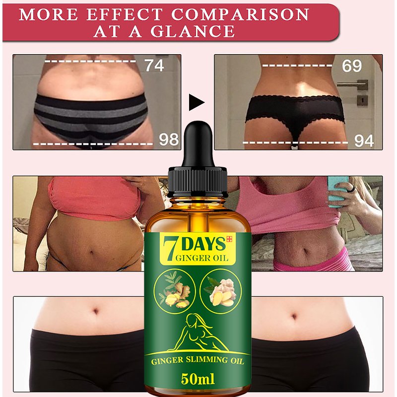 2022 Weight Loss Dissolve Fat Essential Oil for Whole Body Ginger Extract(10ml/20ml/30ml/50ml)