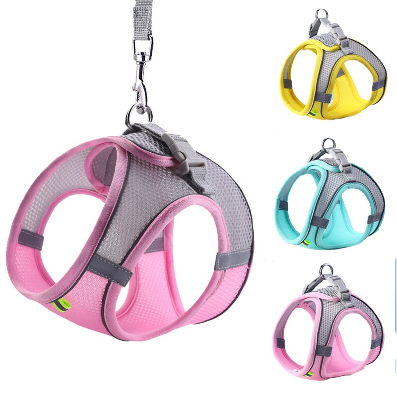 Dog Harness Vest with Leash For Small Dogs Adjustable Pet Chest Strap Dog Cat Collars Outdoor Walking Lead Leashes XXS-L Harness Dog Harness Vest with Leash For Small Dogs Adjustable Pet Chest Strap Dog Cat Collars Outdoor Walking Lead Leashes XXS-L Harness
