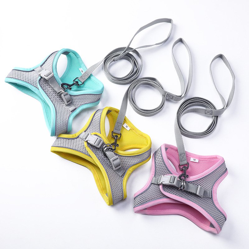 Dog Harness Vest with Leash For Small Dogs Adjustable Pet Chest Strap Dog Cat Collars Outdoor Walking Lead Leashes XXS-L Harness Dog Harness Vest with Leash For Small Dogs Adjustable Pet Chest Strap Dog Cat Collars Outdoor Walking Lead Leashes XXS-L Harness