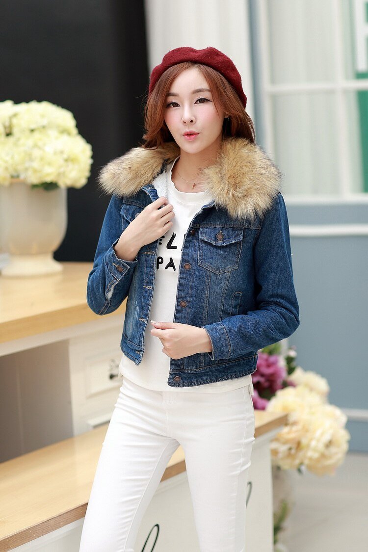 2022 Winter Jeans Jackets Plus Velvet Warm Parka Outerwear Women Cashmere Cotton Coat Girl Fashion Denim Jacket Coat LJ162 2022 Winter Jeans Jackets Plus Velvet Warm Parka Outerwear Women Cashmere Cotton Coat Girl Fashion Denim Jacket Coat LJ162