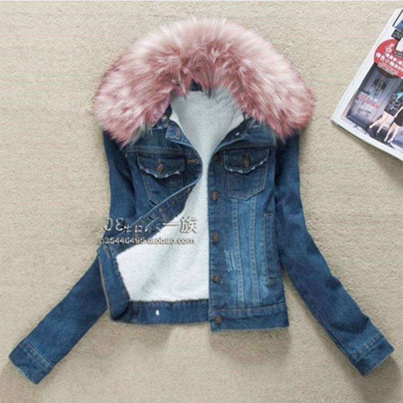 2022 Winter Jeans Jackets Plus Velvet Warm Parka Outerwear Women Cashmere Cotton Coat Girl Fashion Denim Jacket Coat LJ162 2022 Winter Jeans Jackets Plus Velvet Warm Parka Outerwear Women Cashmere Cotton Coat Girl Fashion Denim Jacket Coat LJ162