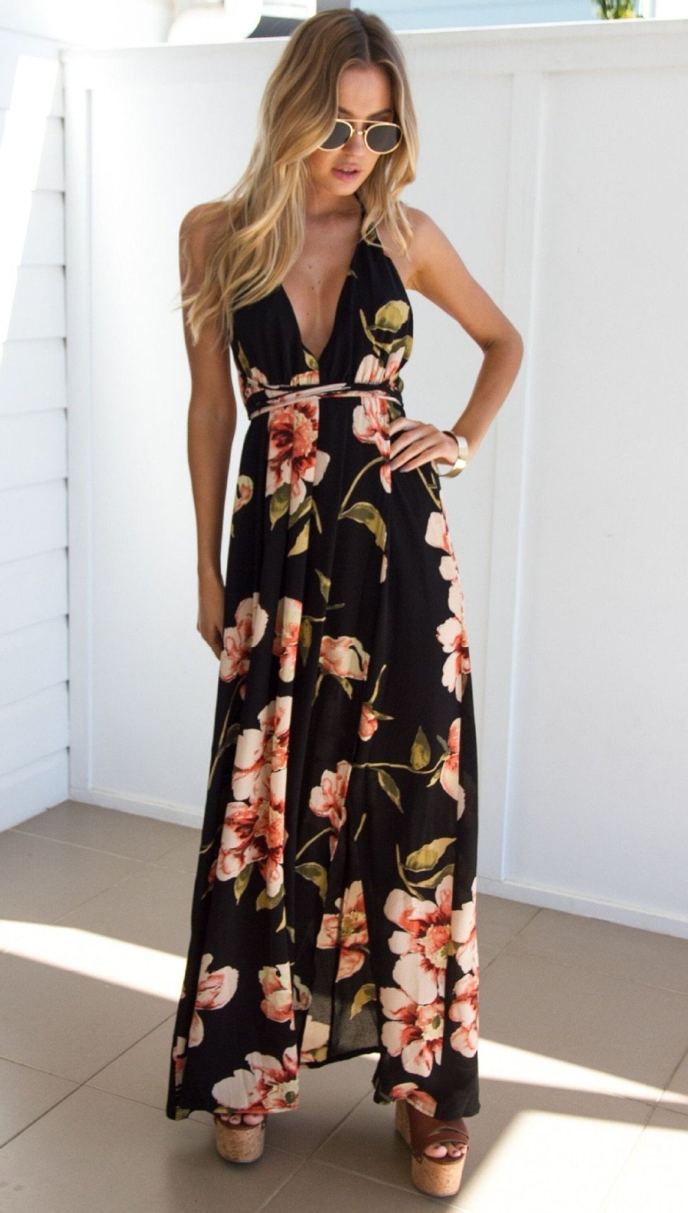 Backless Long Summer Dress Backless Long Summer Dress