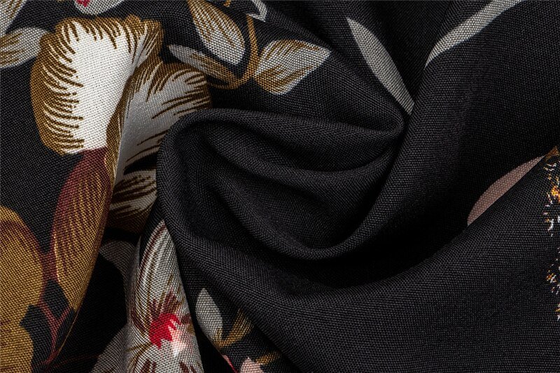 Women's Puff Sleeved Floral Printed Dress Women's Puff Sleeved Floral Printed Dress